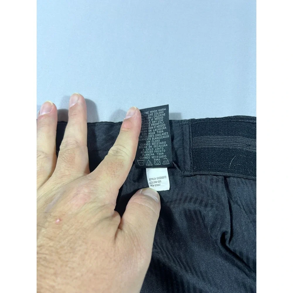 Savane Men's Navy Blue Pleated Dress Pants Cuffed 44x30 Polyester Trousers